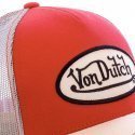 VON DUTCH Casquette Homme Microfibre COL RED Rouge Beige