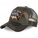 VON DUTCH Casquette Homme Microfibre SQUARE 4 Vert Camouflage