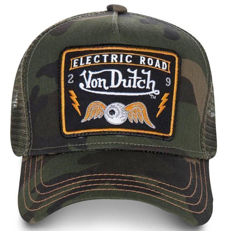 Casquette Homme SQUARE Vert et Camouflage