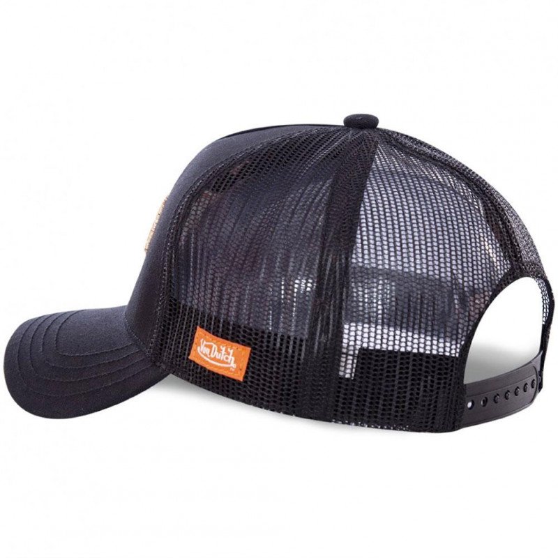 VON DUTCH Casquette Homme Microfibre EAG BLK Noir Orange