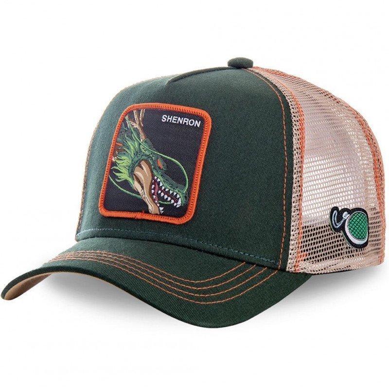 DRAGON BALL Z Casquette Garçon Microcoton SHEN Vert Beige CAPSLAB