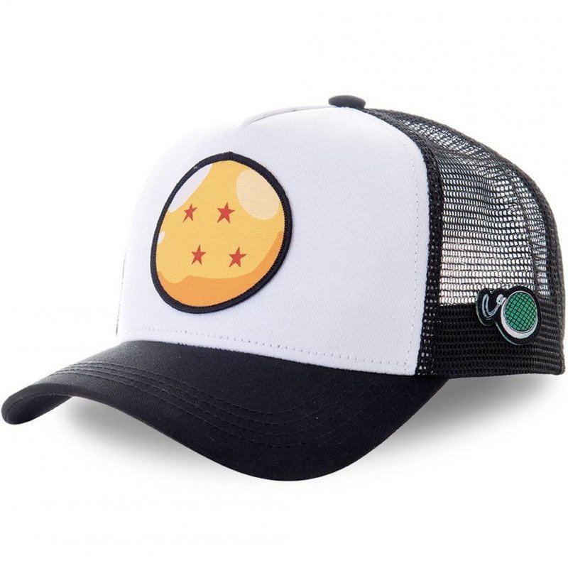 DRAGON BALL Z Casquette Homme Microcoton CRI 2 Noir Blanc CAPSLAB