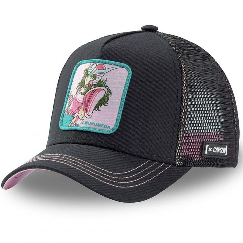 CHEVALIERS DU ZODIAQUE Casquette Homme Microcoton AND 3 Noir Rose CAPSLAB