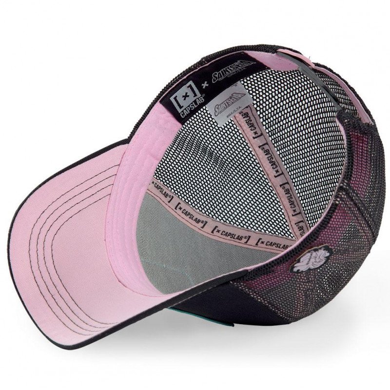 CHEVALIERS DU ZODIAQUE Casquette Homme Microcoton AND 3 Noir Rose CAPSLAB