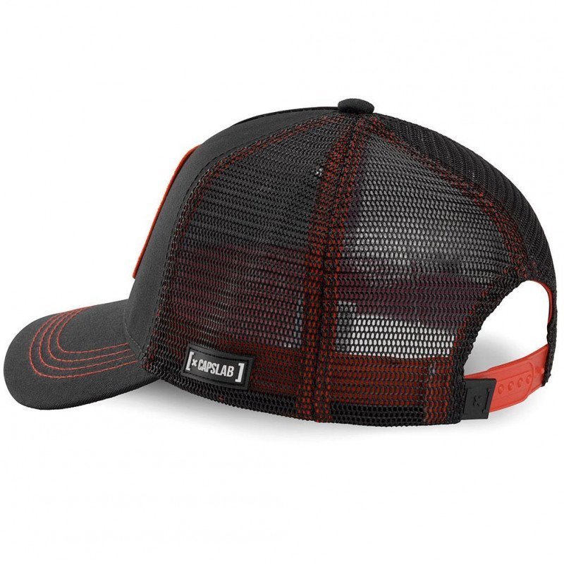 CHEVALIERS DU ZODIAQUE Casquette Homme Microcoton PEG 3 Noir Rouge CAPSLAB