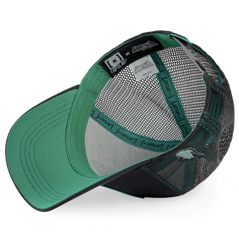 CHEVALIERS DU ZODIAQUE Casquette Homme Microcoton DRA 3 Noir Vert CAPSLAB