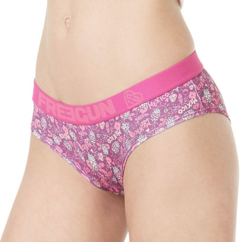 FREEGUN Shorty Femme Microfibre MEXI Violet Rose