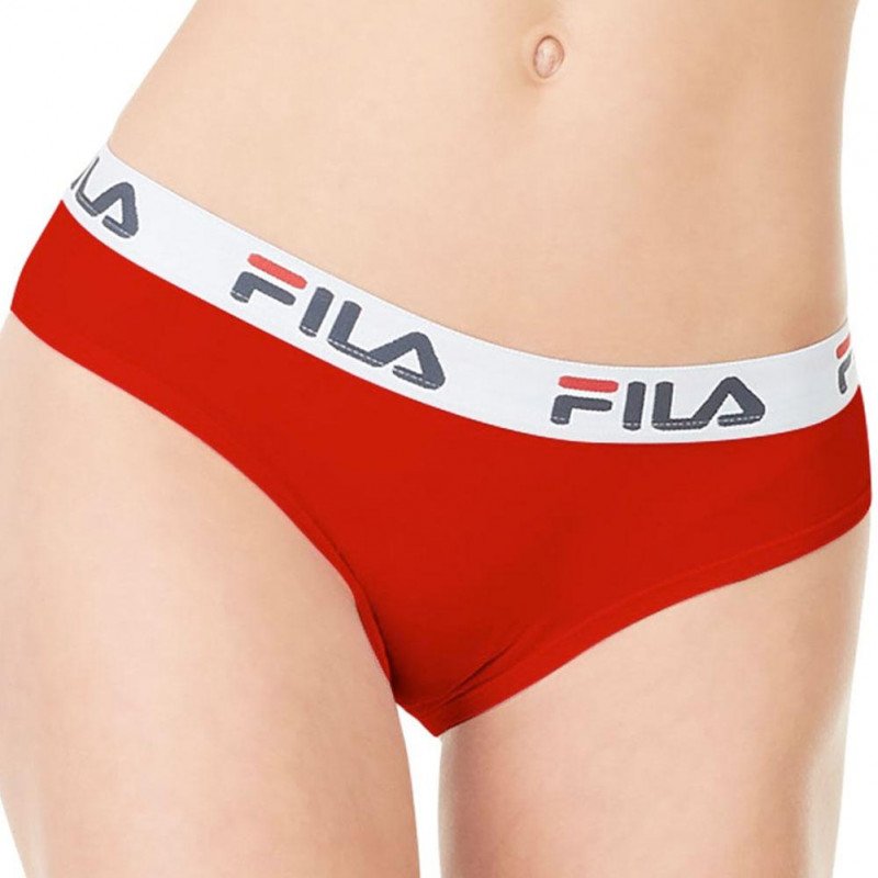 FILA Shorty Femme Coton CEINT Rouge