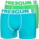 LOT DE 2 Boxer Sous-vêtements Homme BCX2ASS Bleu et Vert