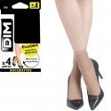 LOT DE 4 Socquettes Chaussettes Femme ECODIM Marron et Daim