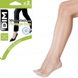 DIM 2 paires de Protège-pieds Femme Coton ESSENTIELS Naturel 86D