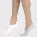 DIM Protège-pieds Femme Coton INVISIFIT Blanc