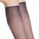 DIM Lot de 2 paires de Mi-bas Femme Microfibre SUBLIM Noir 15D