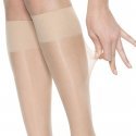 LOT DE 2 Mi-bas Chaussettes Femme RESIST Beige et Capri