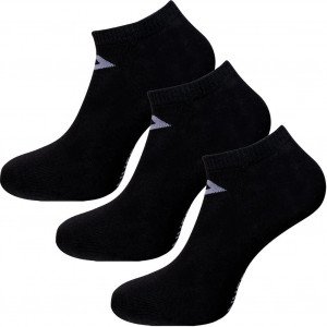 CONVERSE 3 paires de Socquettes Homme Microfibre SNEAK Noir