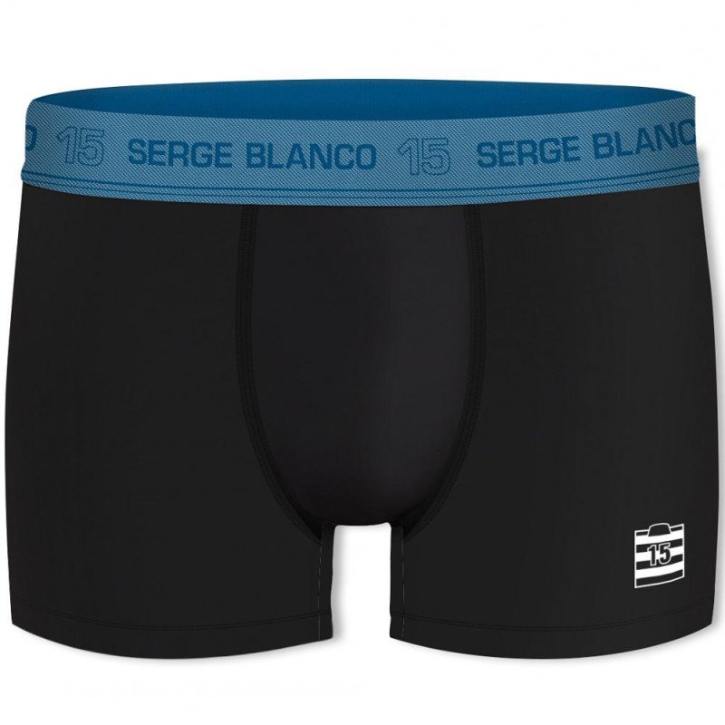 SERGE BLANCO Boxer Homme Coton HYPE Noir Bleu