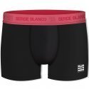 SERGE BLANCO Boxer Homme Coton HYPE Noir Rouge