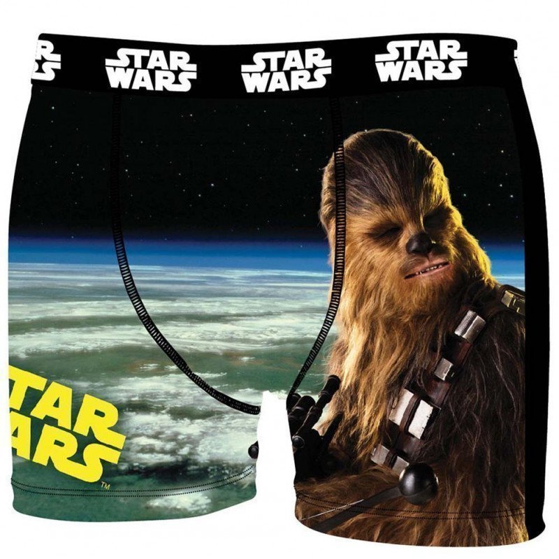 STAR WARS Boxer Garçon Microfibre CHE7 Marron Noir