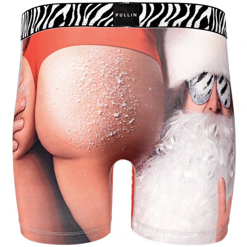 Boxer long Homme SANTASS Rouge et Blanc