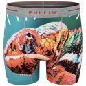 Boxer long Homme CAMELEON Bleu et Rouge