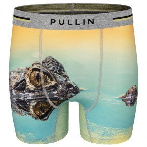 PULL IN Boxer Long Homme Coton Bio MARIUS Bleu Jaune