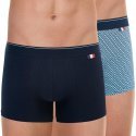 EMINENCE lot de 2 Boxers Homme Coton FAIT EN FRANCE Marine Ecrous