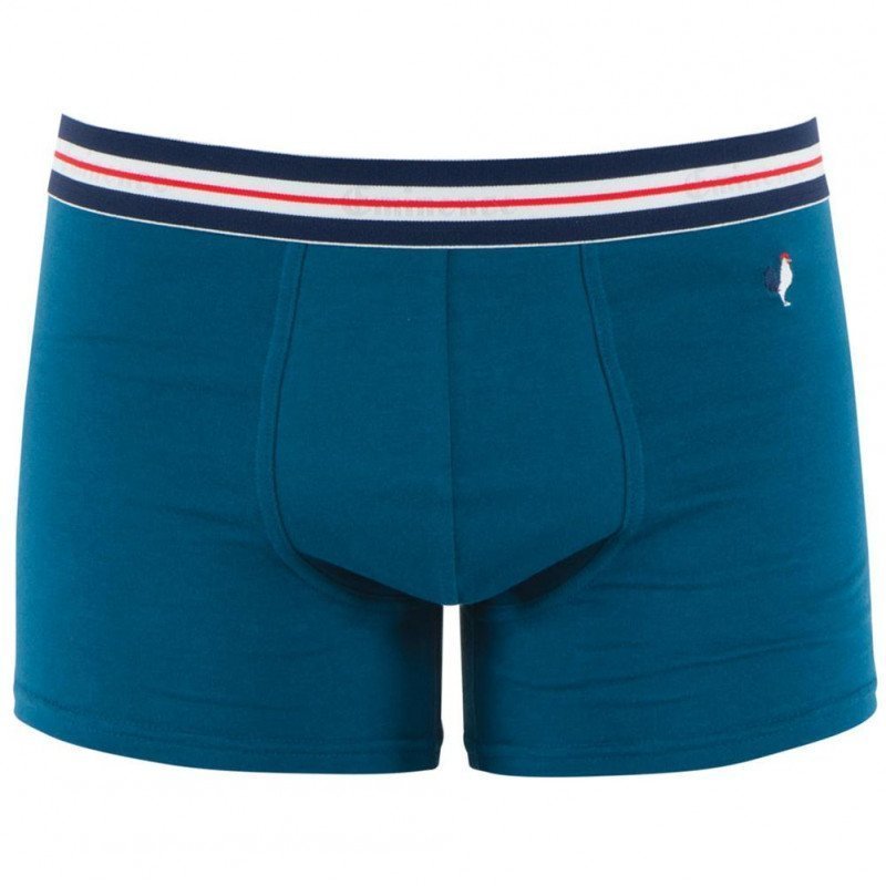 Boxer Homme FAIT EN FRANCE Bleu et Lagon