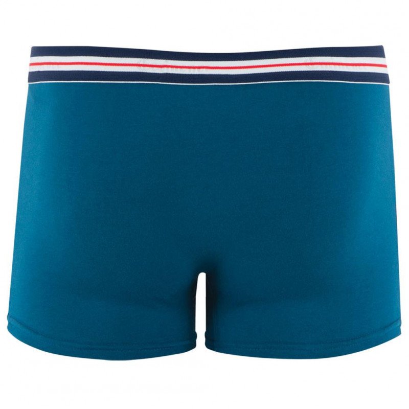 Boxer Homme FAIT EN FRANCE Bleu et Lagon