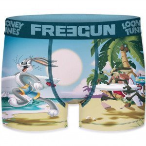 FREEGUN Boxer Homme Microfibre SUR Bleu LOONEY TUNES
