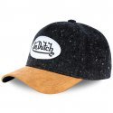 VON DUTCH Casquette Homme Microfibre MAY Noir Beige