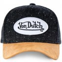 VON DUTCH Casquette Homme Microfibre MAY Noir Beige