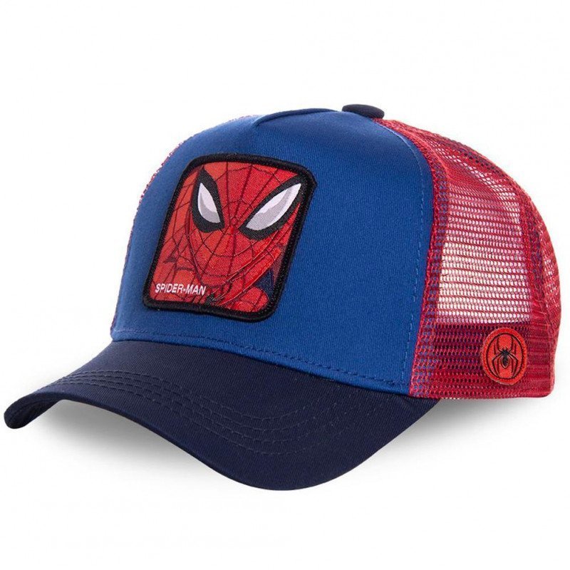 MARVEL Casquette Homme MicroCoton SPI1 Bleu Rouge CAPSLAB