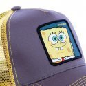 BOB L'EPONGE Casquette Homme Microcoton SPO Gris Jaune CAPSLAB