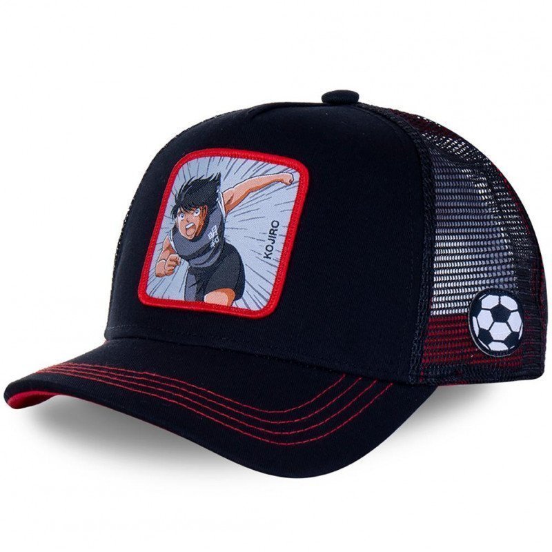 Casquette Garçon HYU2 Noir et Rouge