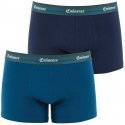 EMINENCE Lot de 2 Boxers Homme Coton TRAVEL Bleu Marine