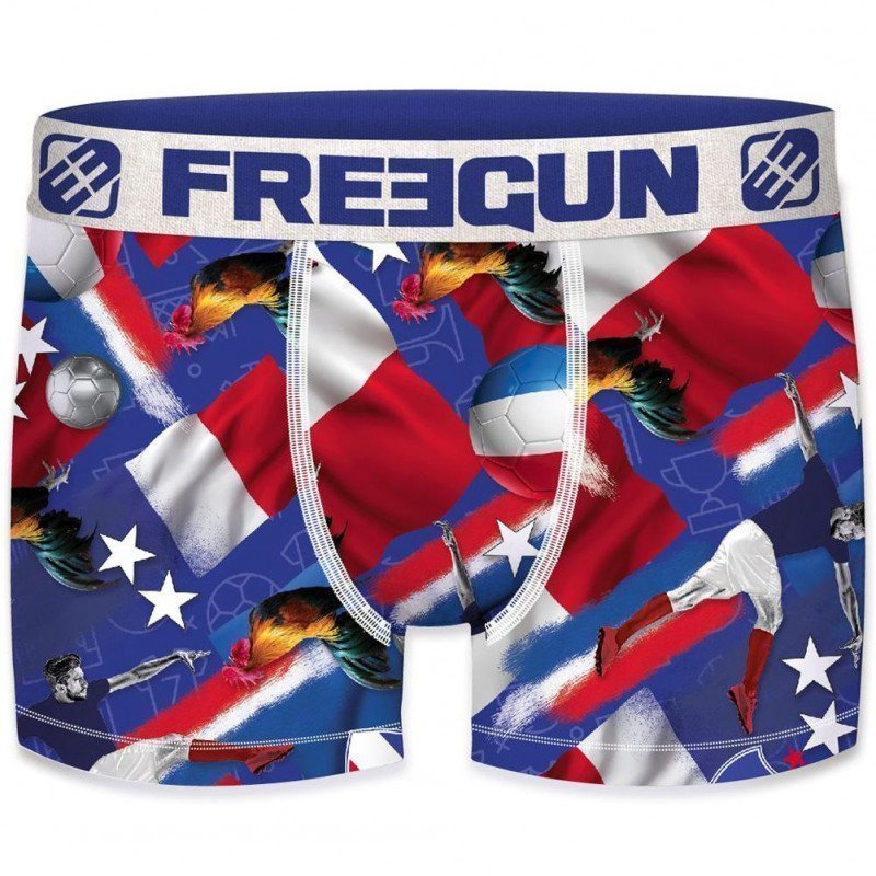 Boxer Homme FRA Bleu et Rouge