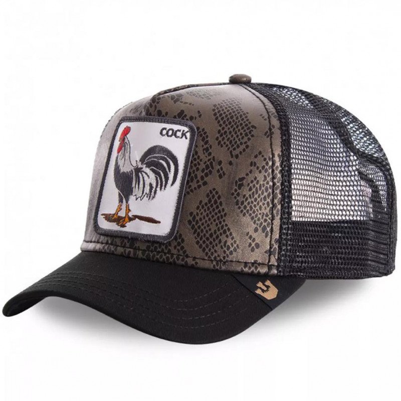 Casquette Homme COCKCUIR Noir et Marron