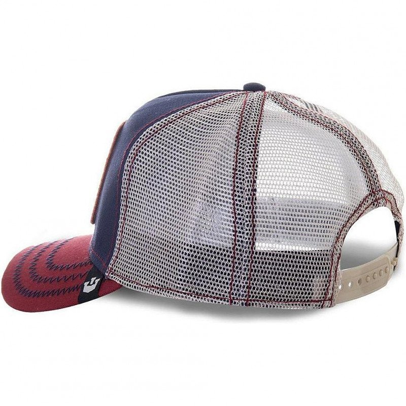 Casquette Homme BADASS Bleu et Rouge