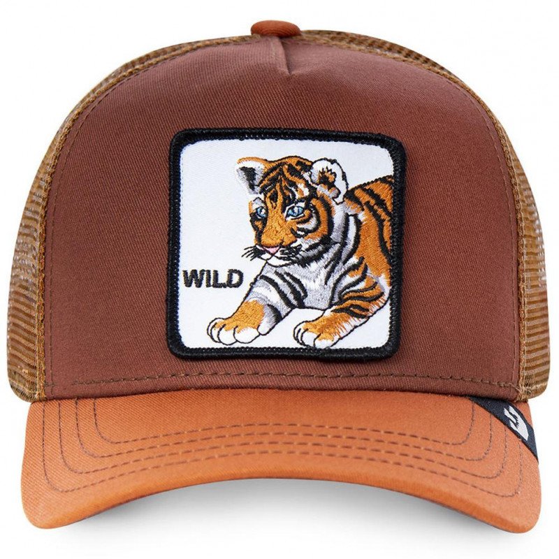 Casquette Homme WILDKITTY Marron et Orange