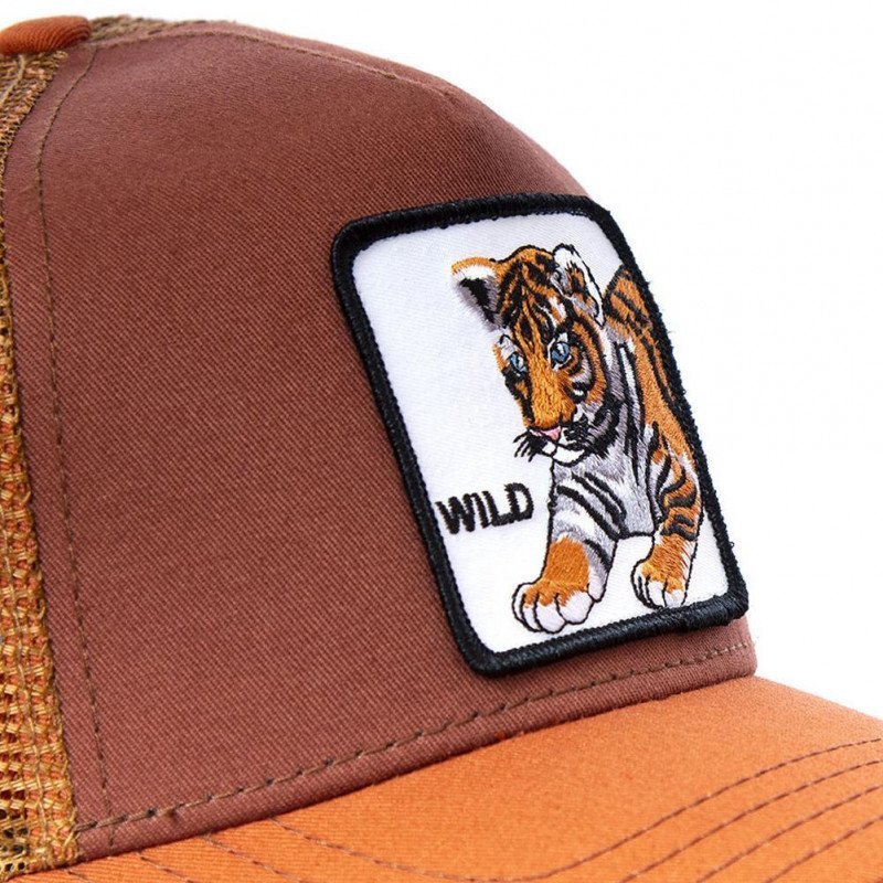 Casquette Homme WILDKITTY Marron et Orange