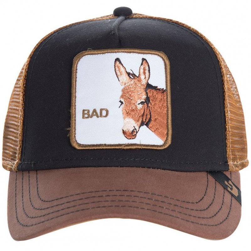 Casquette Homme BADASS Noir et Marron