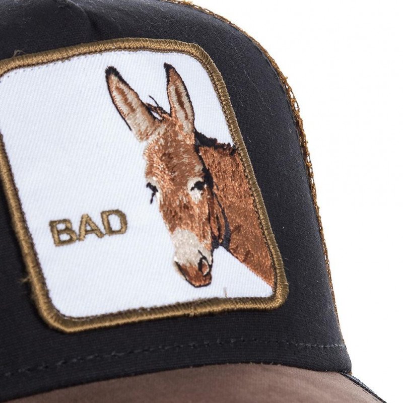 Casquette Homme BADASS Noir et Marron