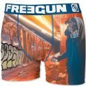 FREEGUN Boxer Garçon Microfibre MET Rouge Bleu PREMIUM