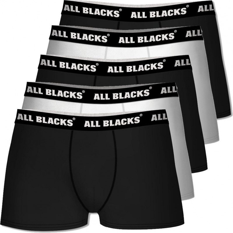 LOT DE 5 Boxer Sous-vêtements Homme BCX5 Noir et Blanc