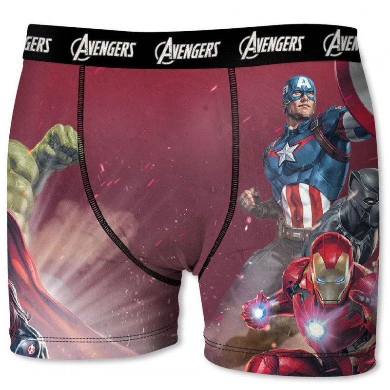 Boxer Homme AV1 Rouge et Noir