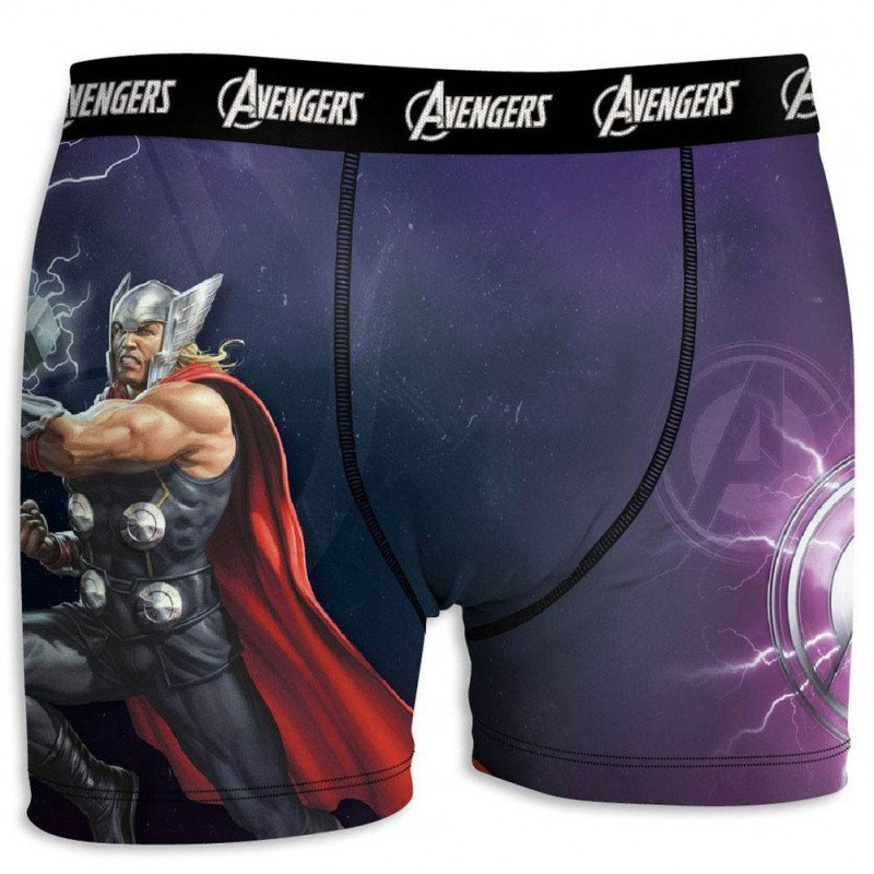 MARVEL Boxer Homme Microfibre THOR Marine AVENGERS