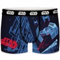 STAR WARS Boxer Homme Microfibre TIE Noir Bleu