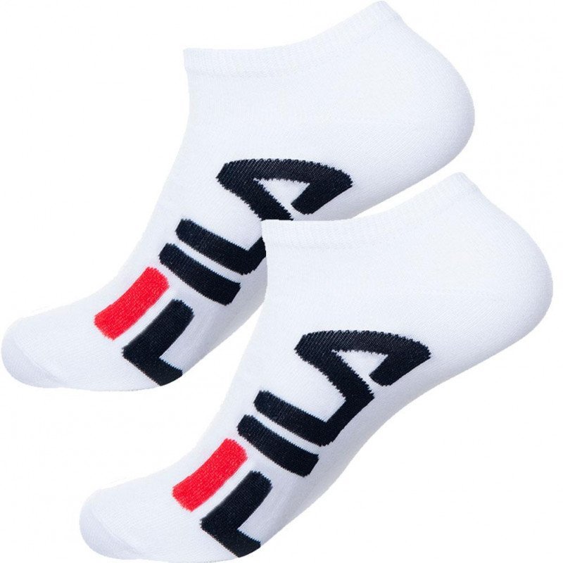 FILA Lot de 2 paires de Socquettes Homme Coton CSTC Blanc