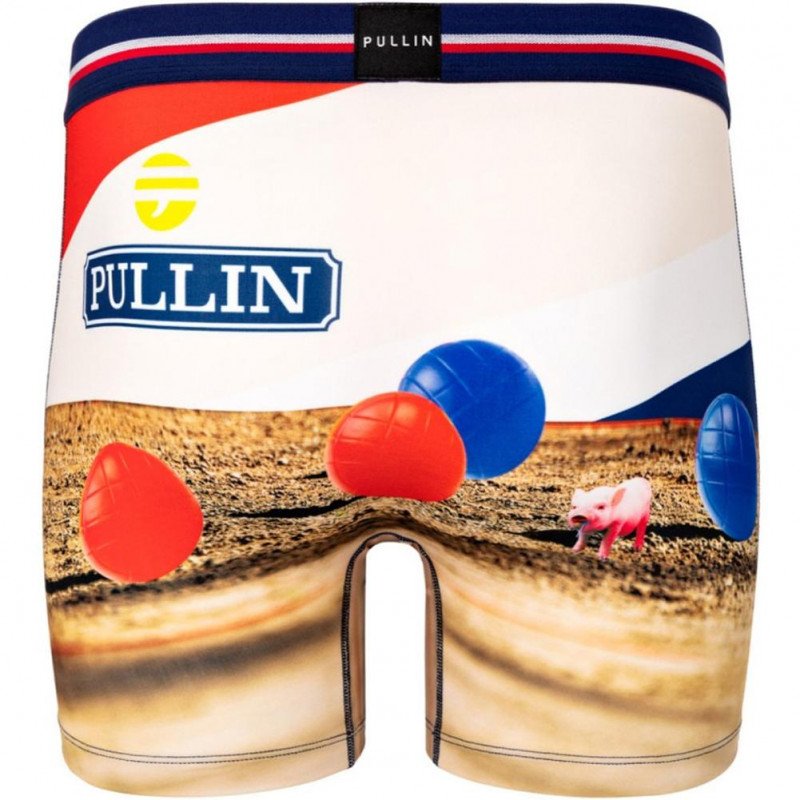 PULL IN Boxer Long Homme Microfibre PETANQUEPARTY Multicolore