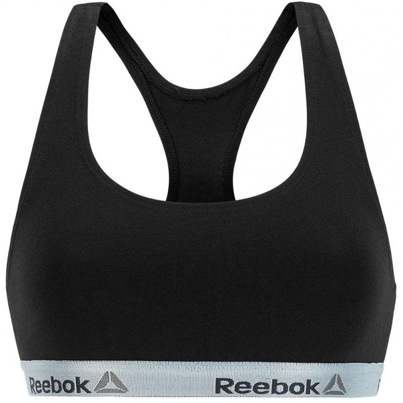 REEBOK Brassière Femme Coton BASIC Noir